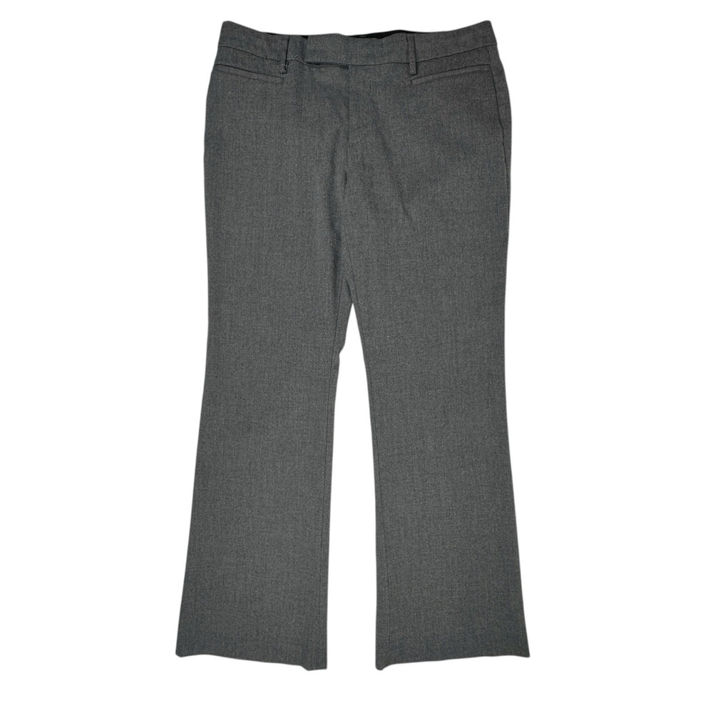 Gap‎ Modern Bootcut Trousers Sz 8R Gray Business Casual Office Dark Academia Y2K